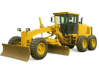 Motor Grader Road Leveling Construction Machine 3D model