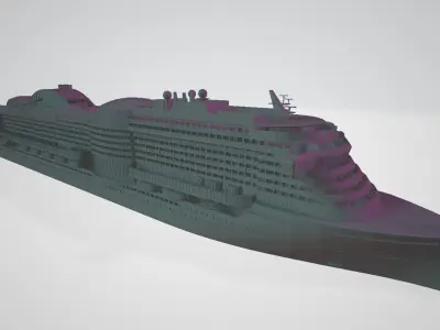 AIDAprima cruise ship 3D print model 3D print model