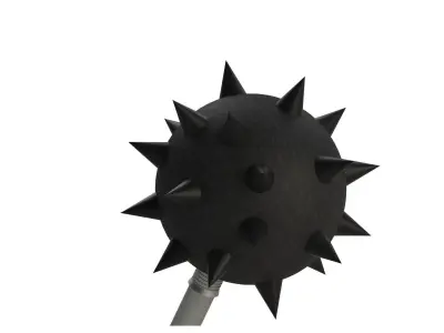Morningstar spiked wand 3D model