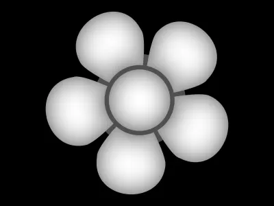 3d flower model 3D model