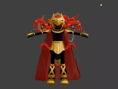 Robot man Low-poly 3D model purchase