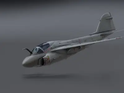 a6 fighter jet - blender Low-poly 3D model