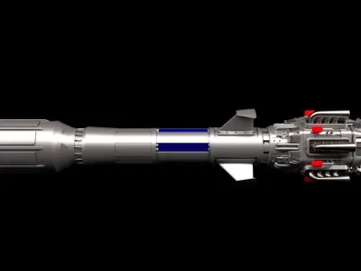 SciFi Missile 3D model