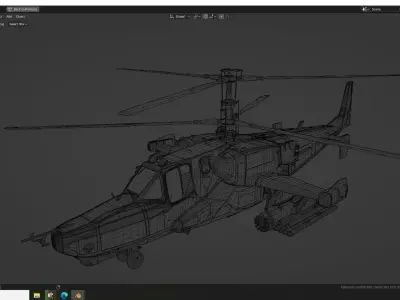KA 52 Helicopter 3D model