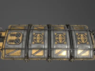 Cargo-Ship-Type-5 steampunk tank 3D model