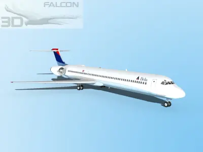 Falcon3D MD-80 Delta 3D model