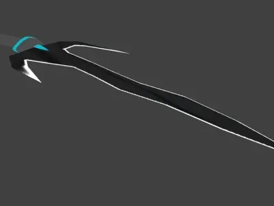 Kerisai-3 sword Low-poly 3D model