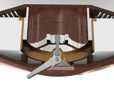 Yacht Deck Vent Free 3D model