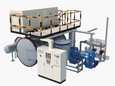 Vacuum Furnace 3D model by building2023