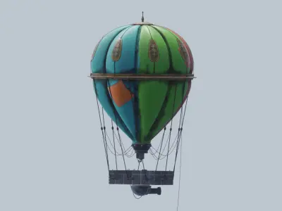 Rainbow Balloon 3D model