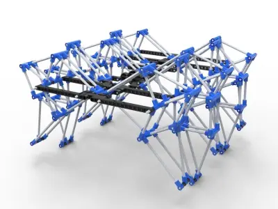 Theo Jansen Mechanism  Theo Jansen Mozg malkotsa  Free 3D model