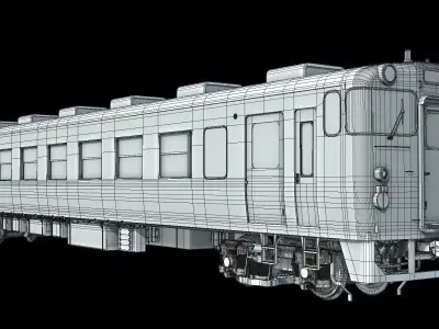 JNR KIHA Series 40 Low-poly 3D model