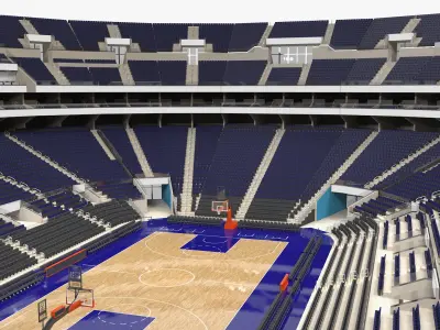 Basketball Indoor Arena 3D model