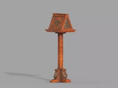 Bible book wooden stand  3D model