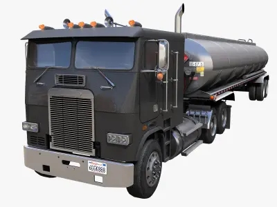 Cabover trucks 3D Model Pack