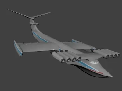 KM Caspian Sea Monster Low-poly 3D model