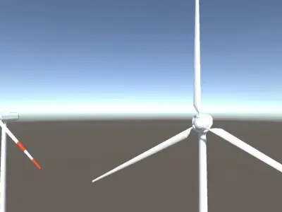 Low-Poly Wind Turbine - free Free low-poly 3D model