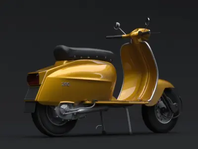 Lambretta jet 200 3D model by Bozzman3D