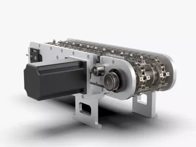Small Chain Assembly Line 3D model