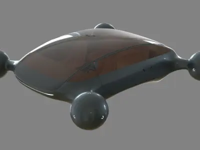 Flying Car pack 3D model