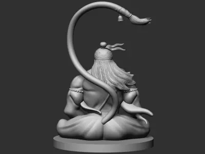Meditating Hanuman ji 3D print model