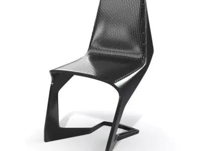 Modern Black Chair 3D model purchase