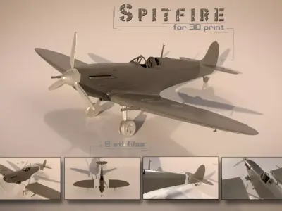 Spitfire 3D print model