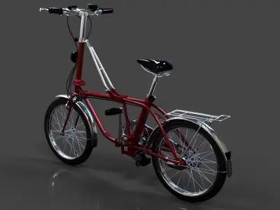 Folding bike Free 3D model