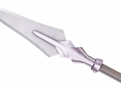 Spear 07 Low-poly 3D model