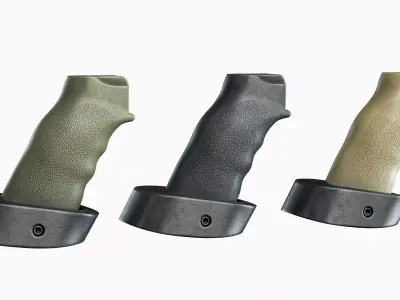 AR15 Tactical Pistol grip ERGO PSG Low-poly 3D model