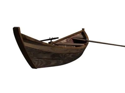 Wooden Boat - 3D model 3D model