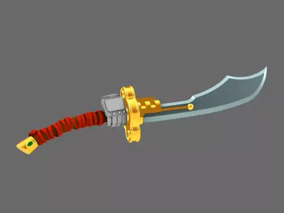 Space Mongols Guan Dao Energy Sword RIGHT 3D print model
