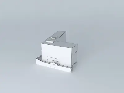 Polar 8 storey L shaped block Free 3D model