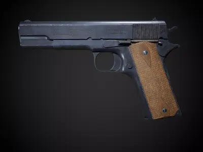 Colt M1911 Low-poly 3D model get