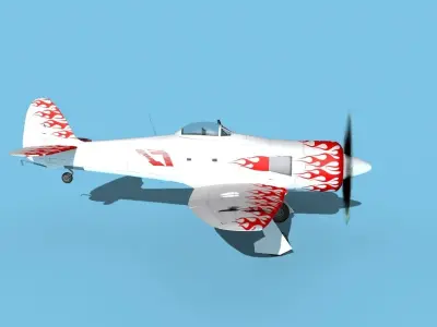 Hawker Sea Fury V22 Racer 3D model