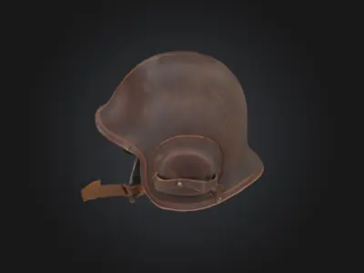 WW2 Leather Helmet 3D model