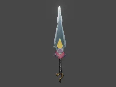 Zeloeman Sword A 70 Low-poly 3D model