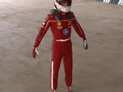 Red Team F1 Racing Driver 2025 2 in 1 3D model