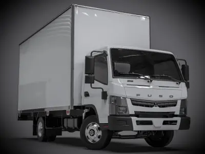 Mitsubishi Fuso Canter 2022 Box Truck 3D model