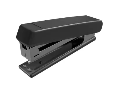 Modern Desktop Stapler Black Office Stationery Low-poly 3D model