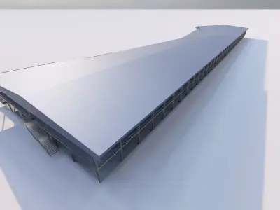 Warehouse-Warehouse Building 3D model shop