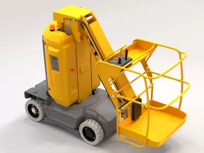 Haulotte Star 10 Vertical Masts Jib 3D model