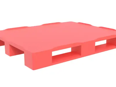 Plastic Pallet 02 3D model