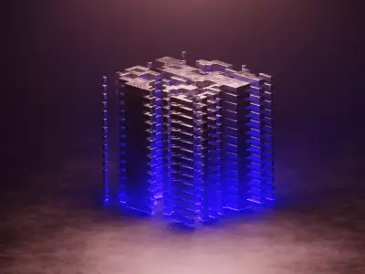 Sci - Fi Structure 3D model