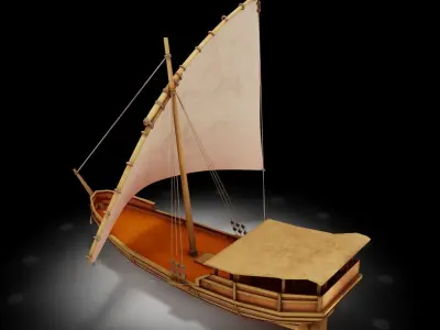 Sail Ship 3D model get