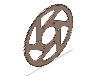 Flywheel-Rim sprocket wheel Free 3D print model