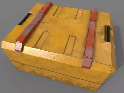 SciFi Crate Low-poly 3D model buy