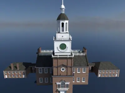 Independence Hall 3D model purchase