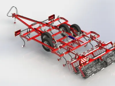 WG 0005 - Cultivator of continuous processing 300 3D model