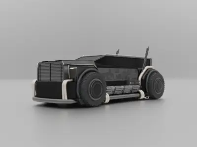 Blender truck 3D model